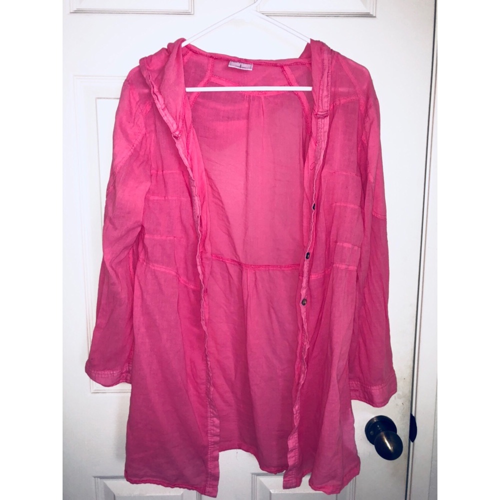 Pink thin windbreaker (new)
